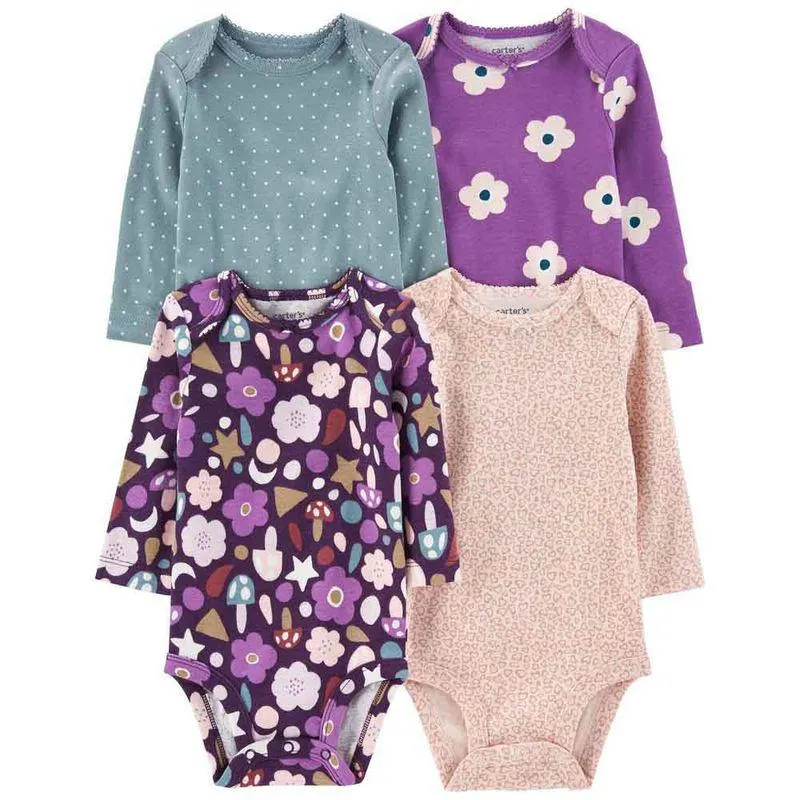 Set 4 Body Multicolor Bebé Niña