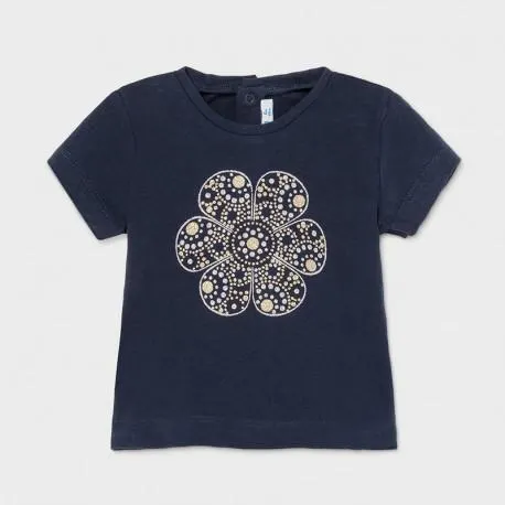 CAMISETA BASICA MARINO NIÑA BABY MAYORAL REF 105