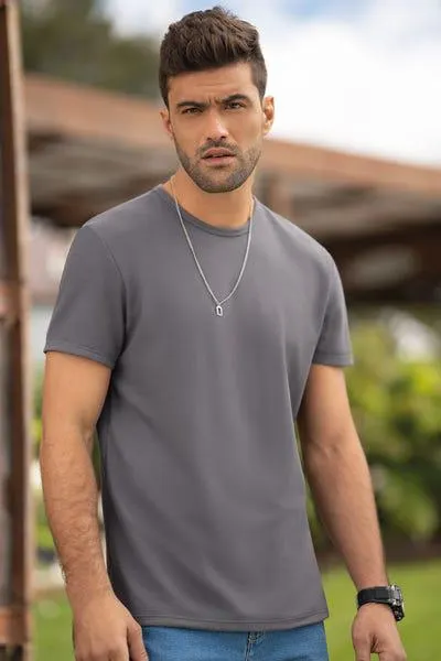 CAMISETA MANGA CORTA Gris