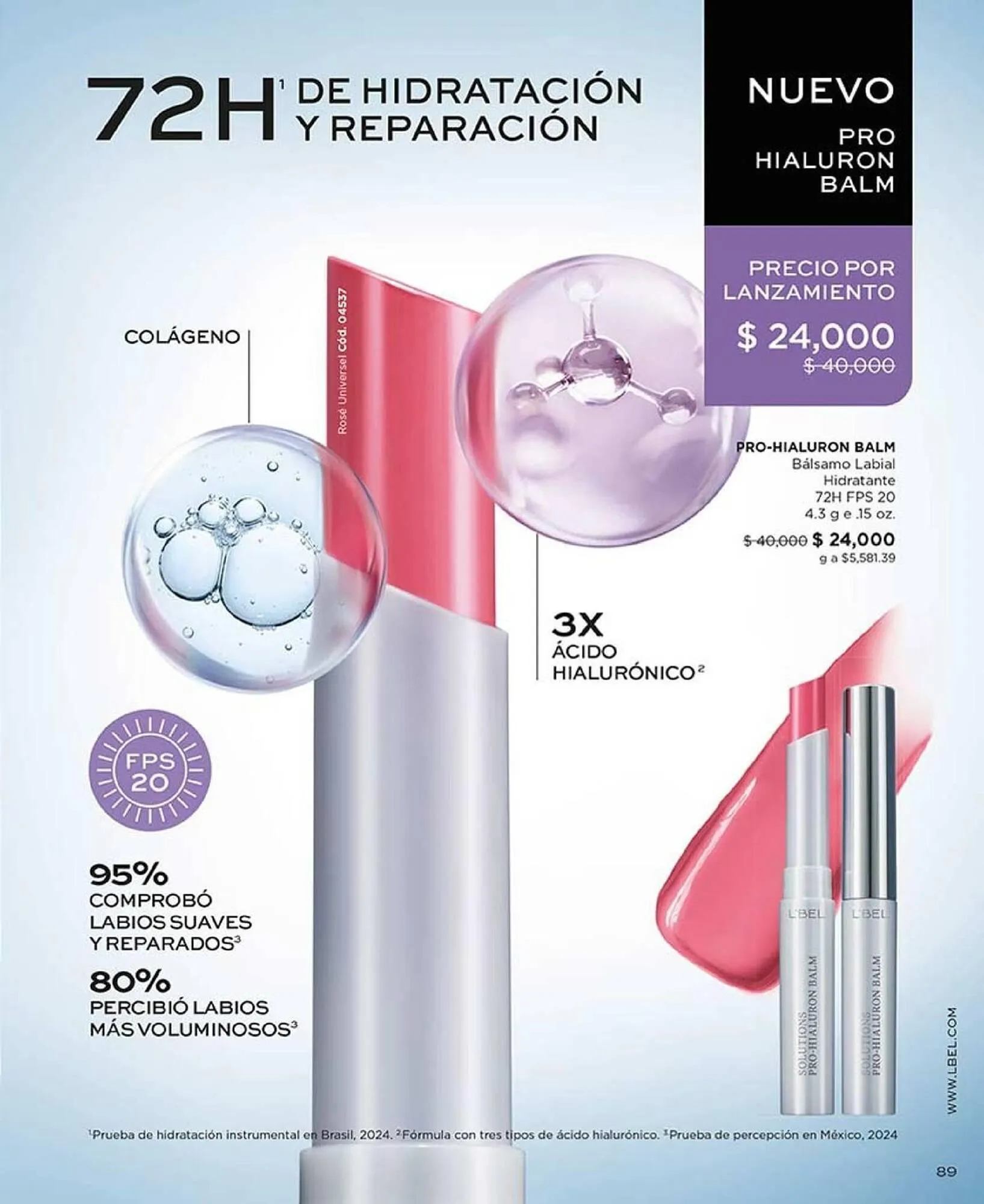 Catalogo de Catálogo L'bel 12 de febrero al 31 de marzo 2025 - Pag 89