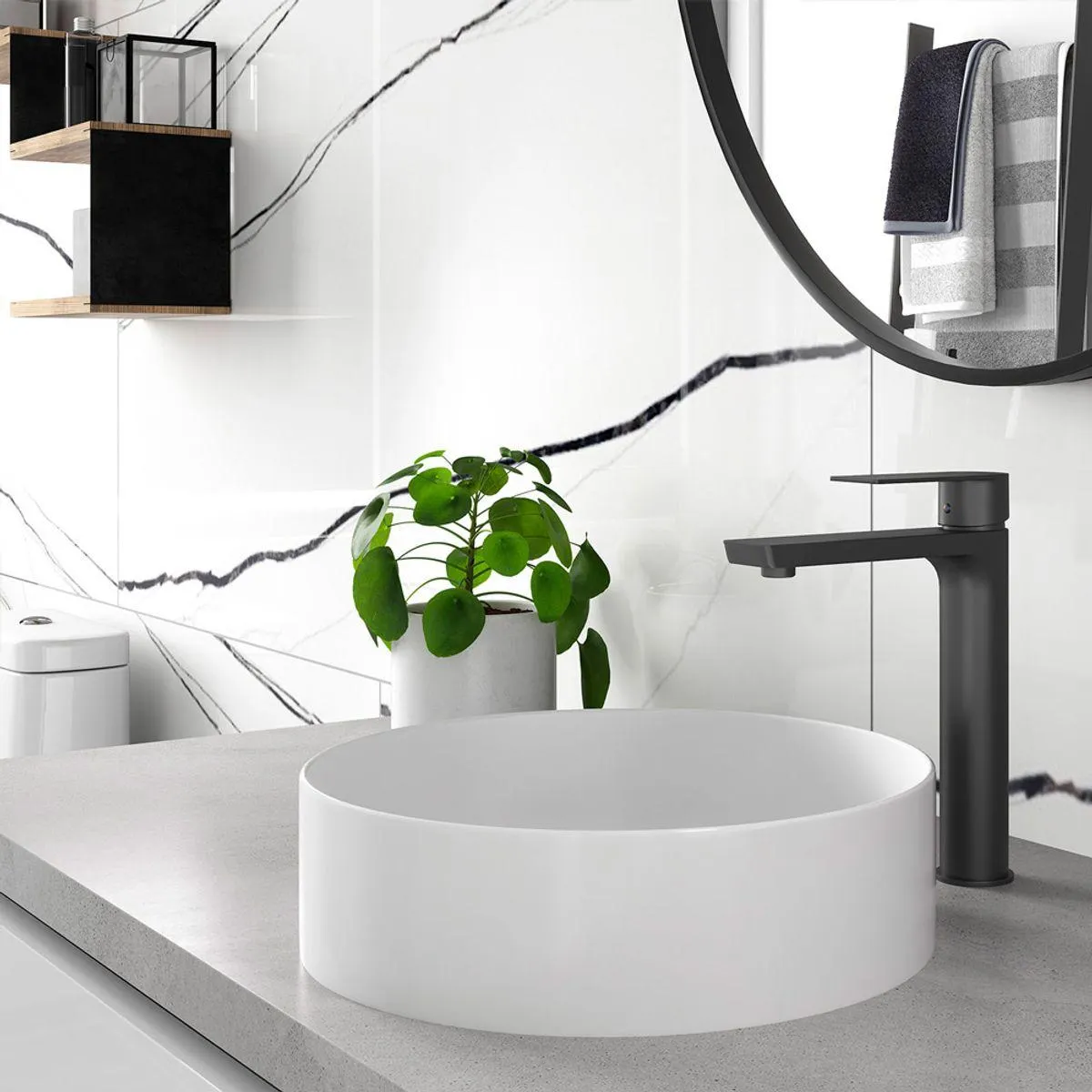 Griferia Lavamanos Alta Squadra