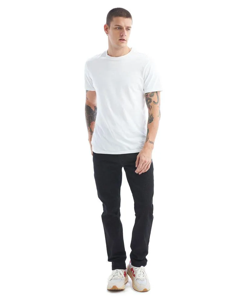 Jean Relaxed fit black denim para hombre