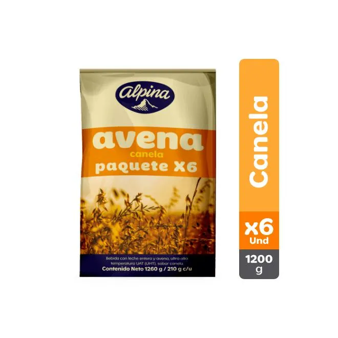 Avena Canela Alpina x6 Und Bolsa 200 g