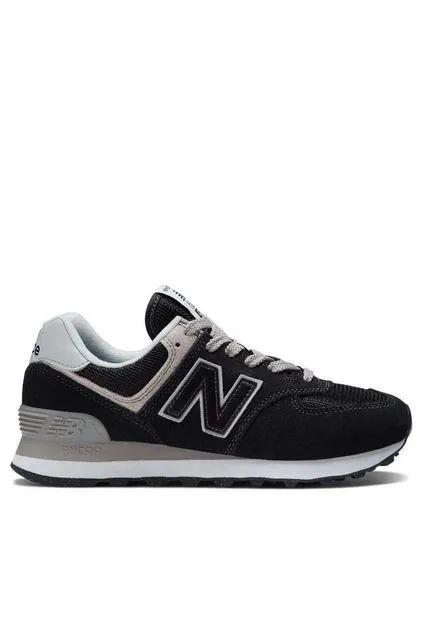 Tenis New Balance 574 Mujer-Negro/Gris