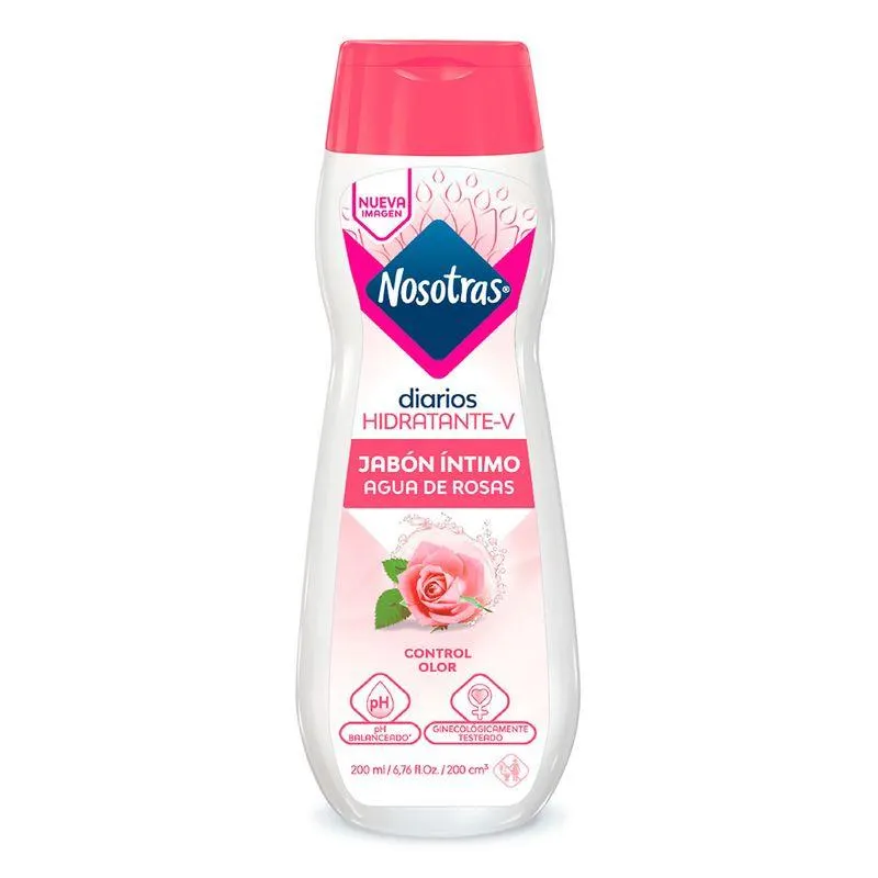 Jabón Íntimo Nosotras Agua De Rosas X200ml