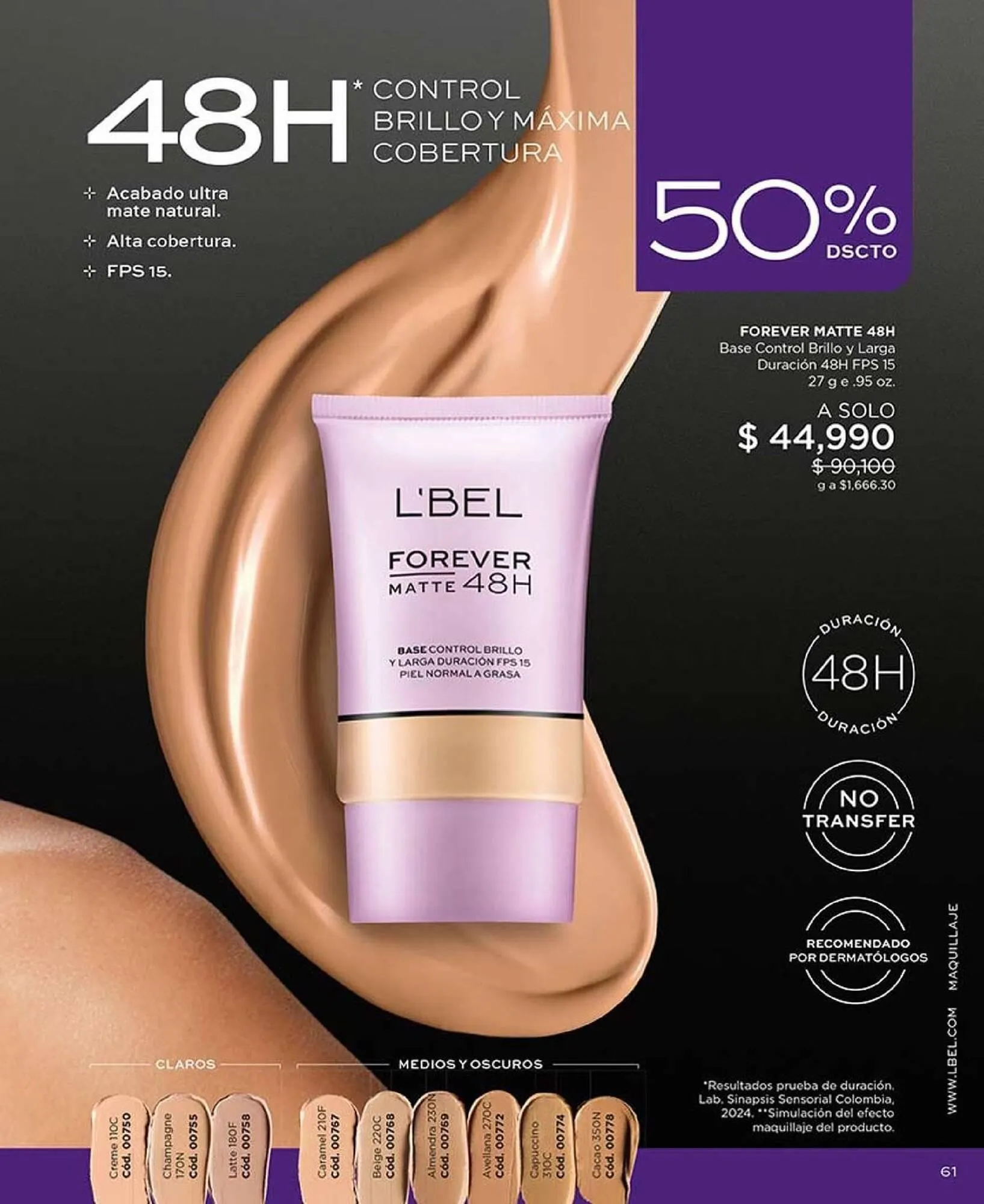 Catalogo de Catálogo L'bel 25 de marzo al 30 de abril 2025 - Pag 61