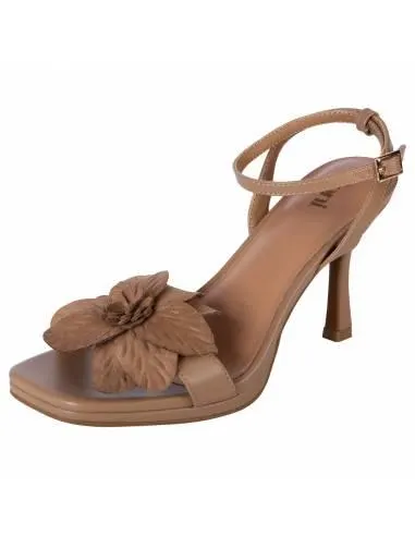 Sandalias de vestir con flor para mujer