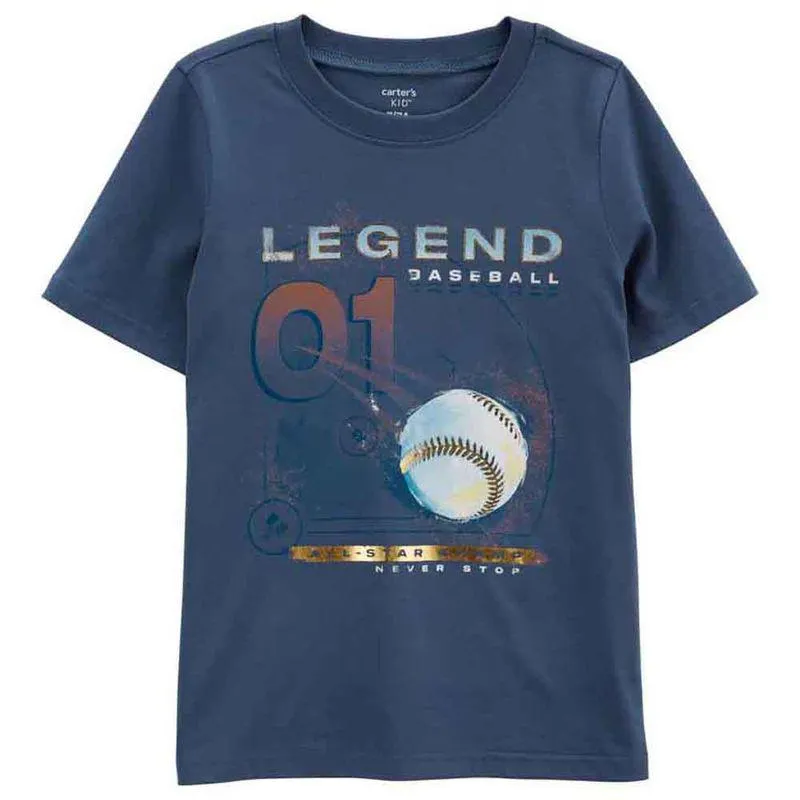 Camiseta Azul Niño Talla 6