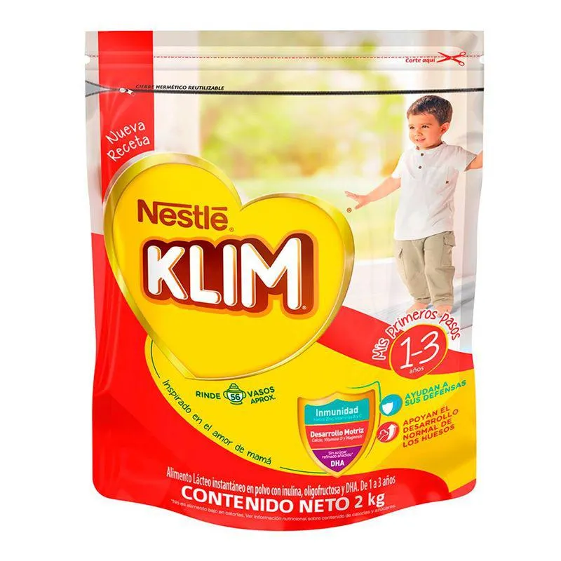 Alimento Lacteo Klim 1+ Dha Bolsa X 2000 Gr