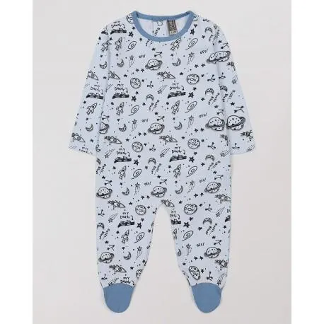 PIJAMA NIÑO DE MANGA LARGA CELESTE LOSAN REF 017-P000AL