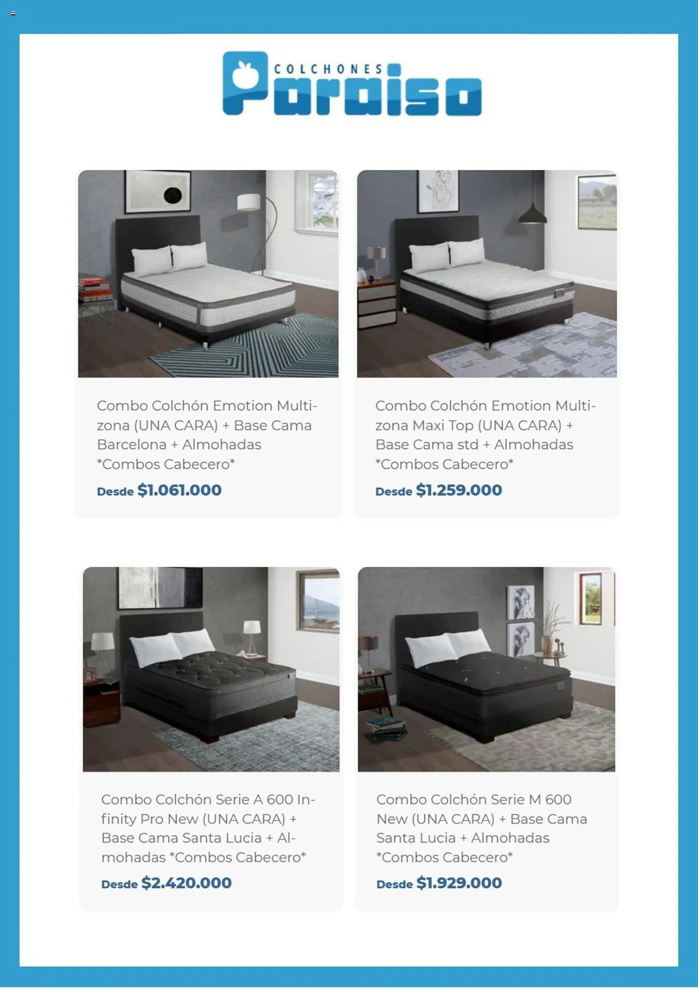 Catalogo de Catálogo Colchones Paraiso 7 de julio al 31 de julio 2023 - Pag 5