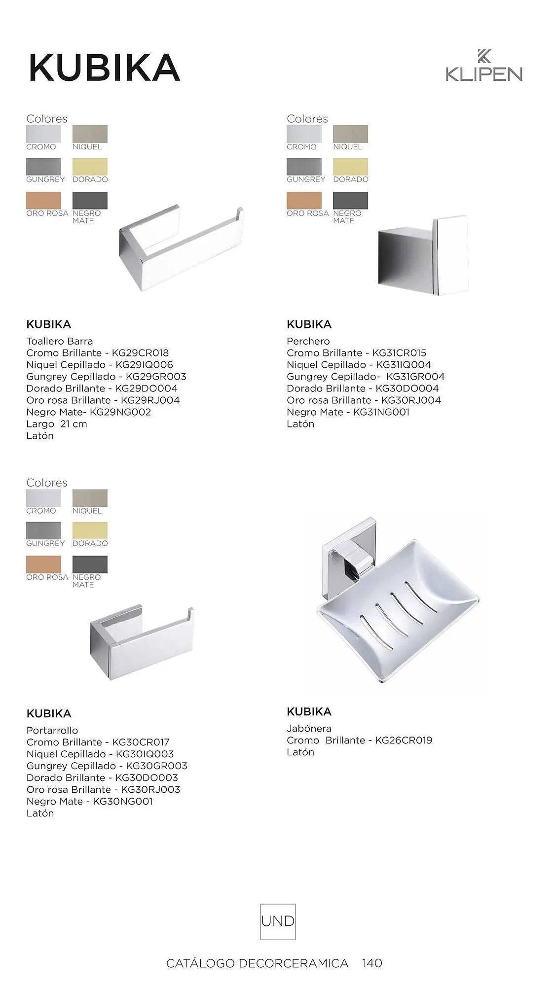 Catalogo de Catálogo Decorceramica 6 de noviembre al 6 de mayo 2025 - Pag 140