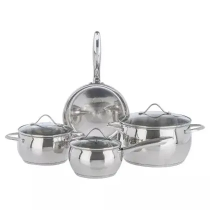 Bateria 7 Piezas Acero Apple Con Tapa