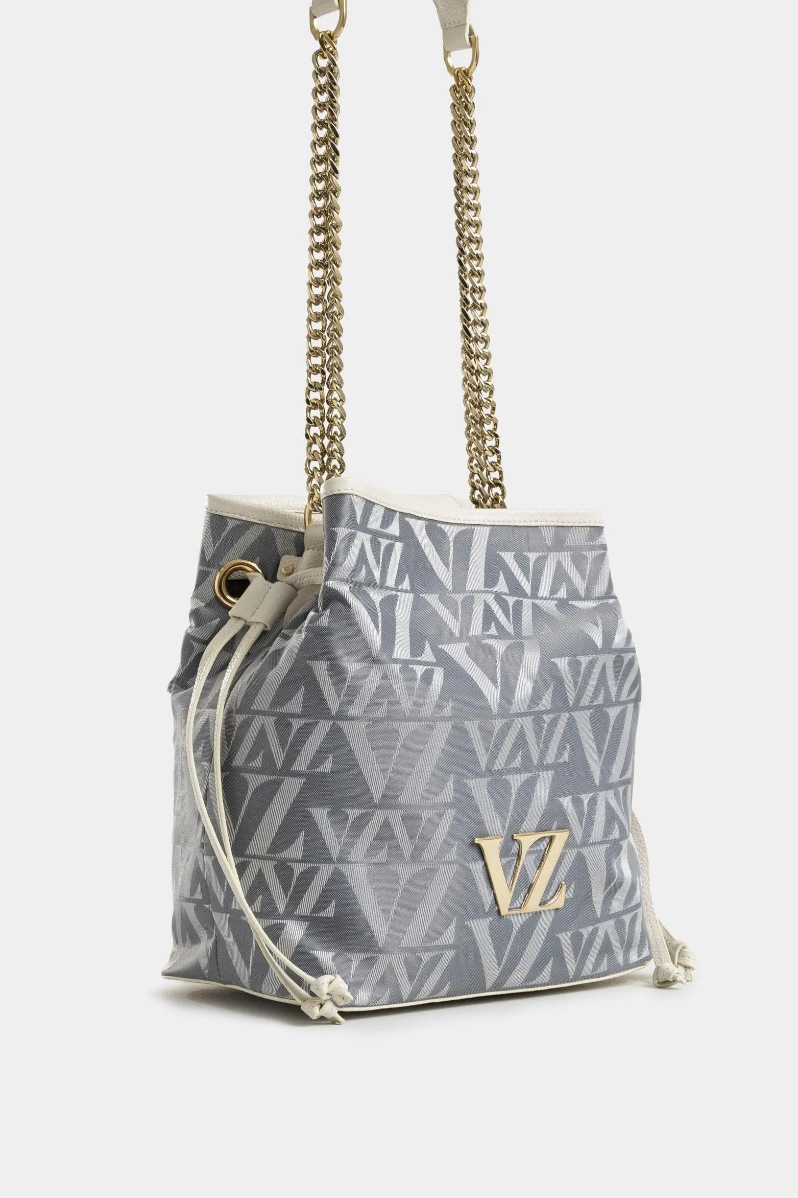 Shopping sakai de cuero y lona para mujer monogram