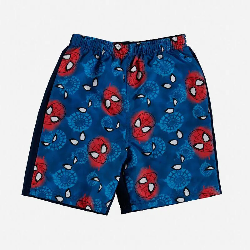 Pantaloneta de baño de SpiderMan azul para niño