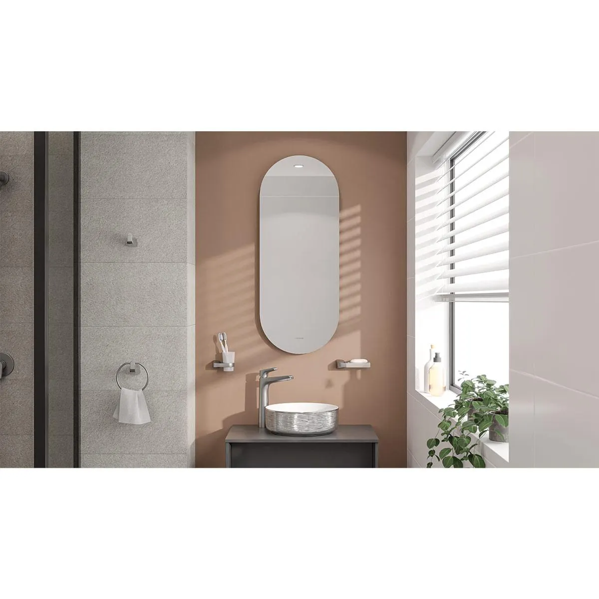 Espejo Oval 40x100 cm