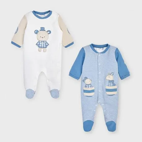 SET 2 PIJAMAS PACIFICO RECIÉN NACIDO NIÑO MAYORAL REF. 2771