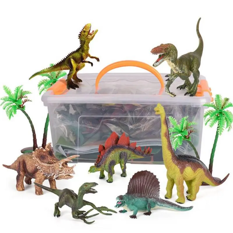Caja de Dinosaurios Con Tapete Interactivo