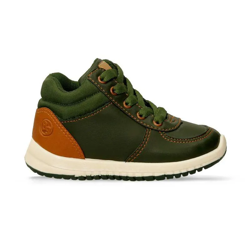 Botas Verde Militar-Camel Bubblegummers Quim Niño
