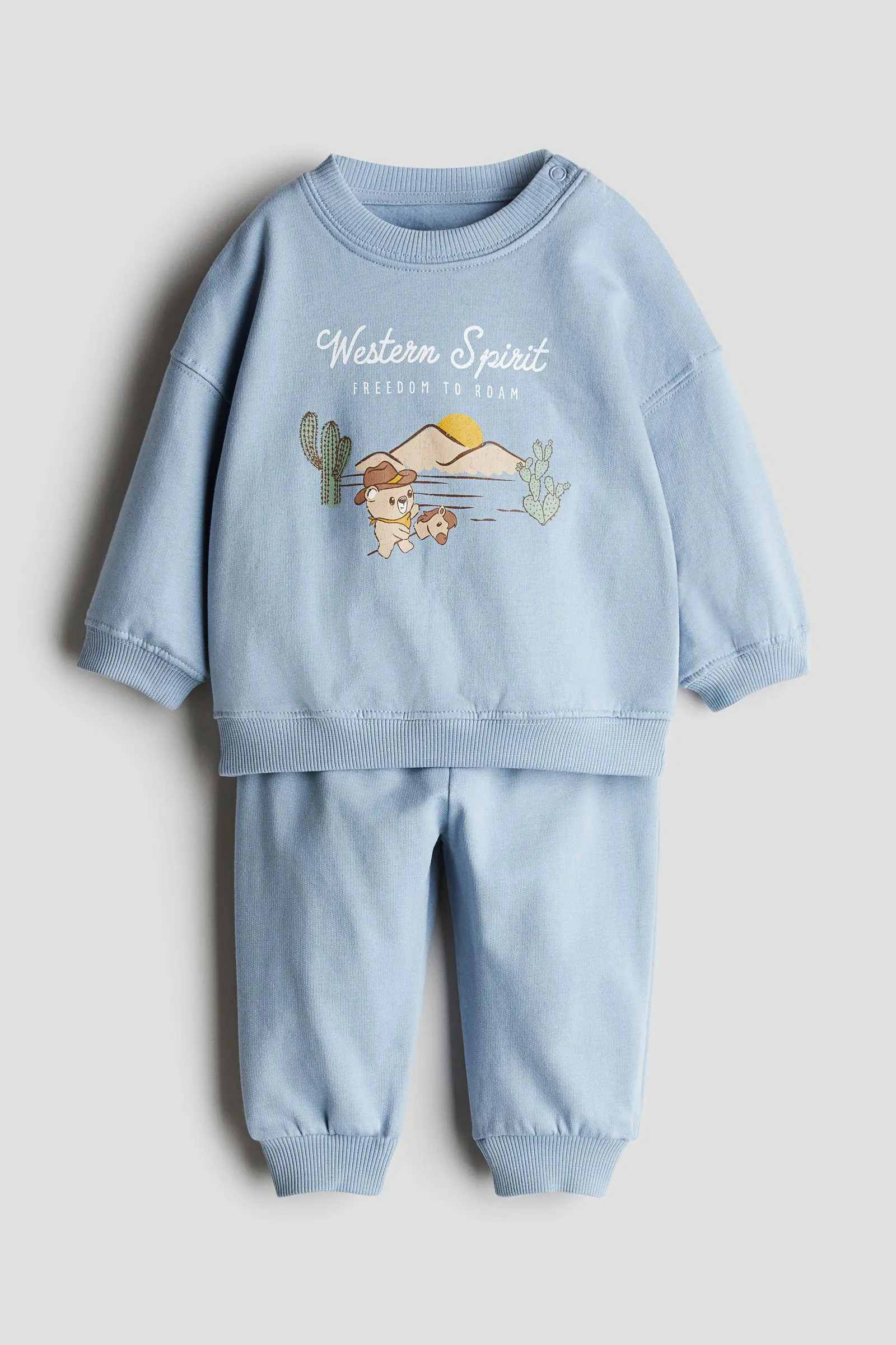 Conjunto de 2 piezas en franela