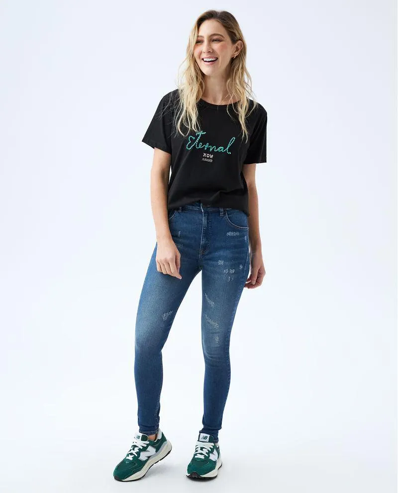 Jean Jegging oscuro para mujer