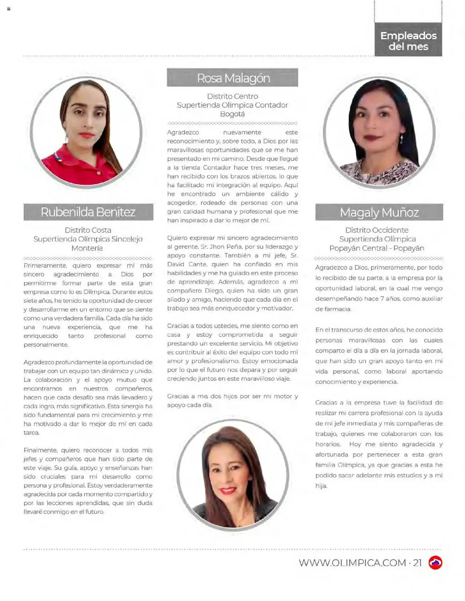 Catalogo de Catálogo Olímpica 1 de mayo al 31 de mayo 2025 - Pag 21