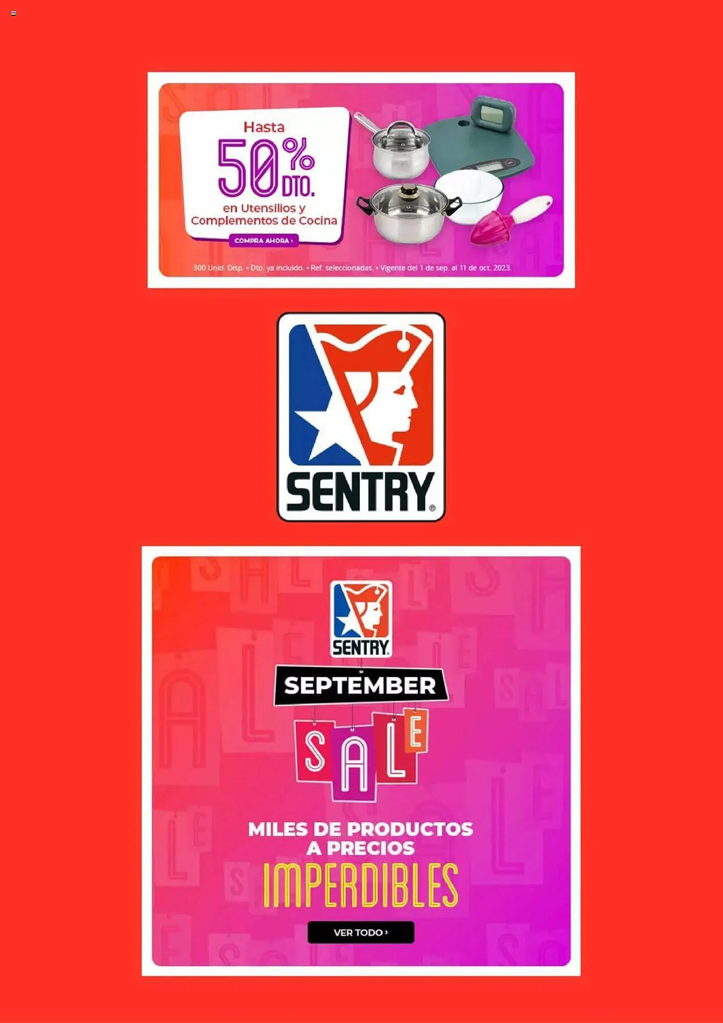 Catalogo de Catálogo Home Sentry 7 de septiembre al 7 de octubre 2023 - Pag 1