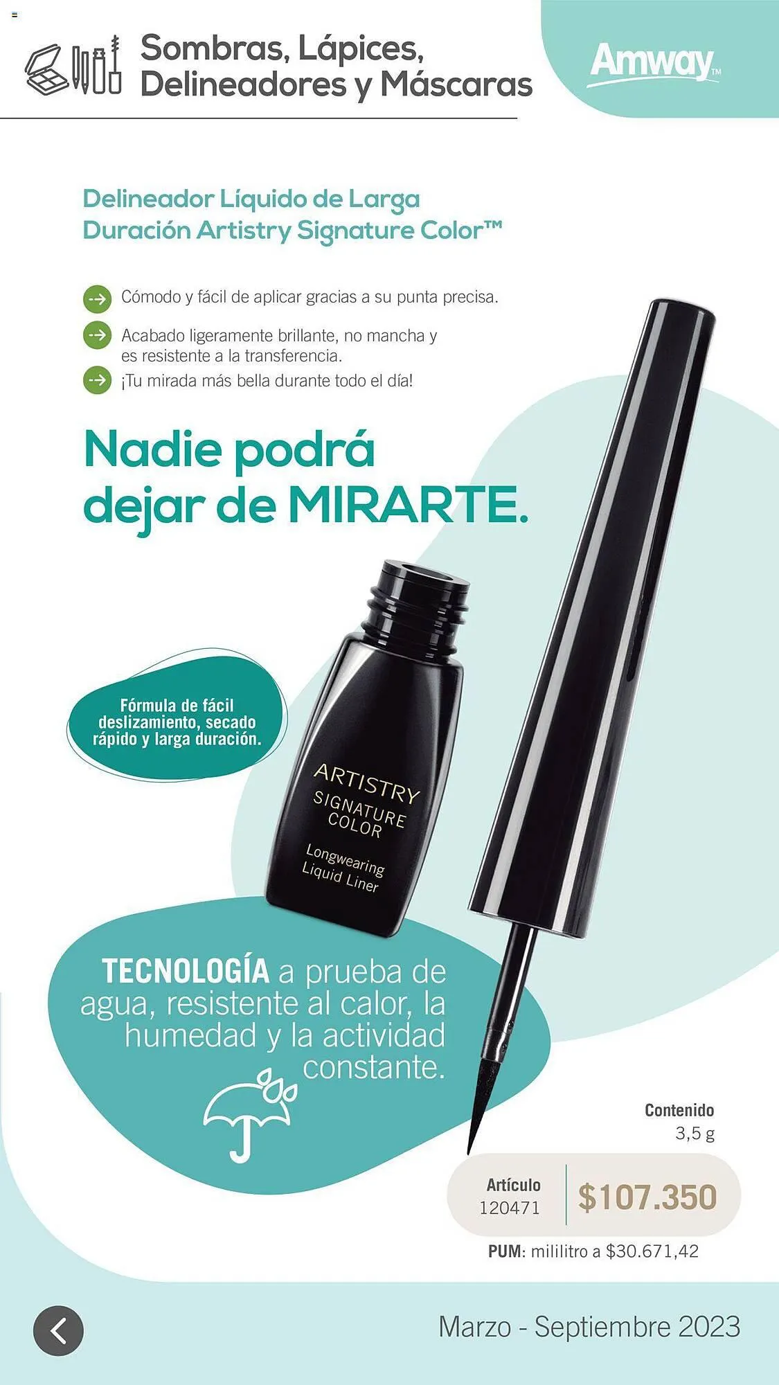 Catalogo de Catálogo Amway 31 de marzo al 1 de septiembre 2023 - Pag 31