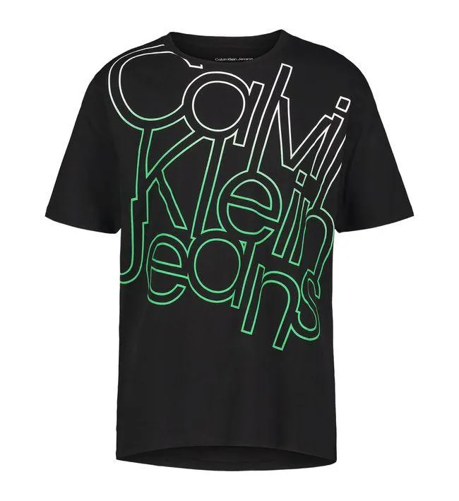 Camiseta Negro Con Macrologo Para Niño