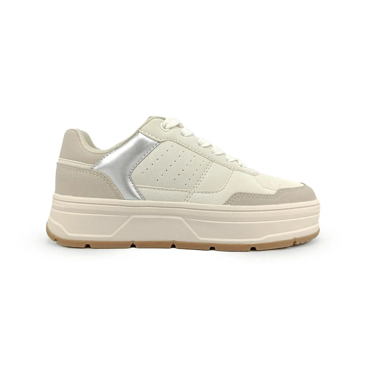 TENIS CASUAL BEIGE CROYDON MUJER