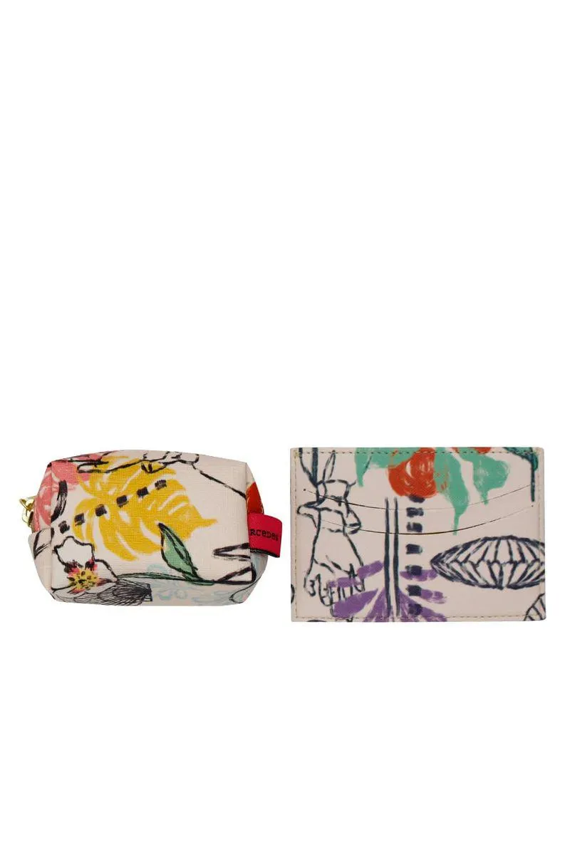 Monedero multicolor + Portadocumentos Estampado MC para mujer