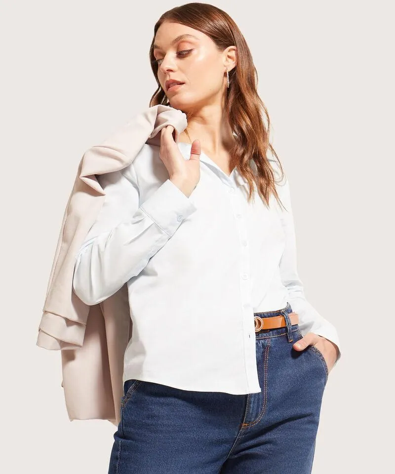 Camisa Manga Larga Unicolor