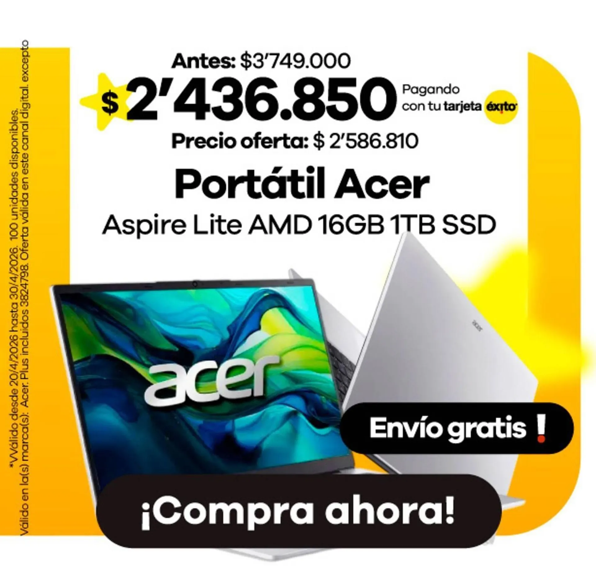 Catalogo de Catálogo Éxito 29 de abril al 30 de abril 2026 - Pag 16