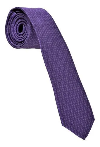 Corbata pitillo Poliester Color Lila