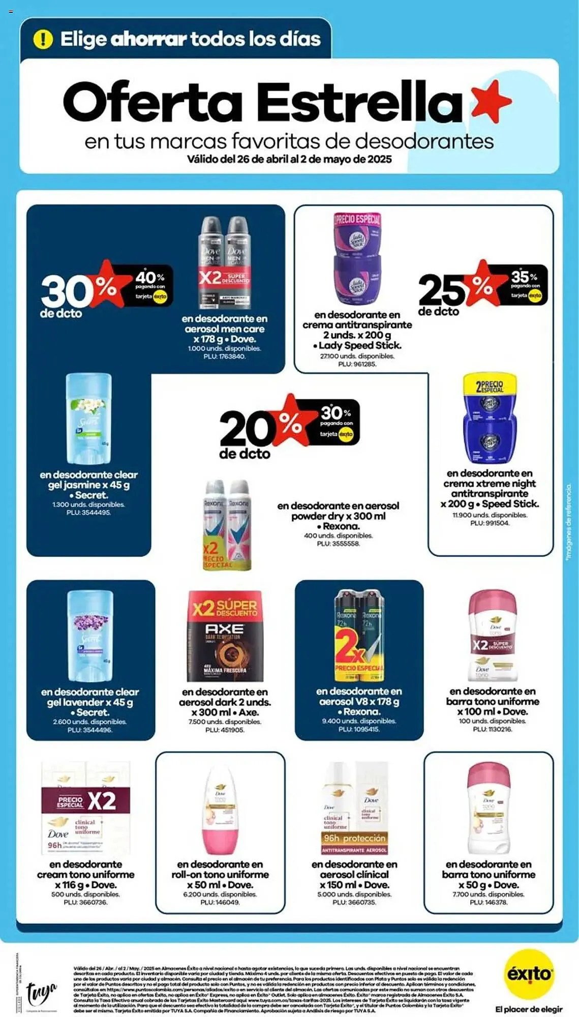 Catalogo de Catálogo Éxito 26 de abril al 2 de mayo 2025 - Pag 1
