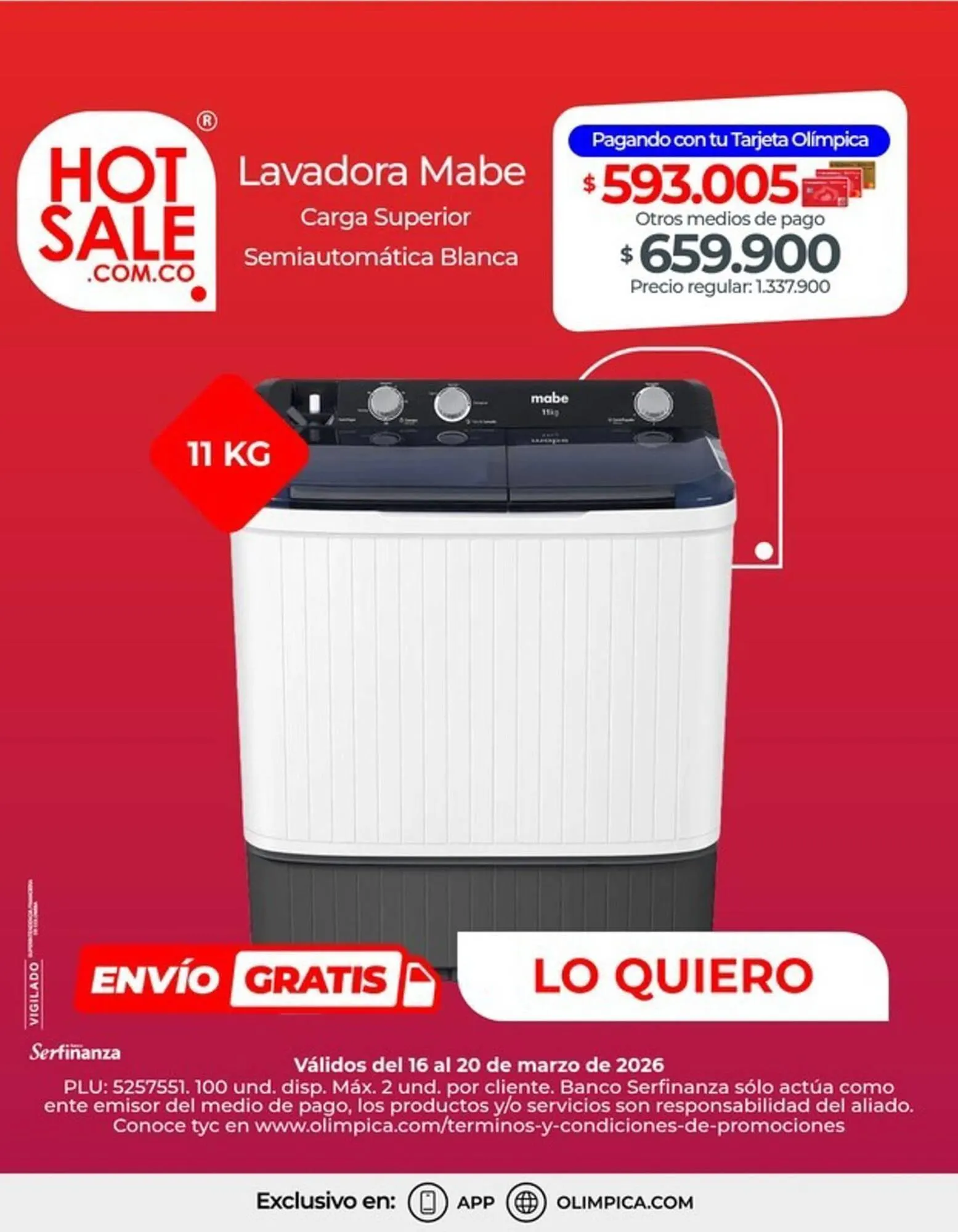 Catalogo de Catálogo Olímpica 16 de marzo al 20 de marzo 2026 - Pag 1