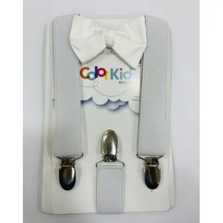 SET DE CARGADERAS Y CORBATIN BLANCA