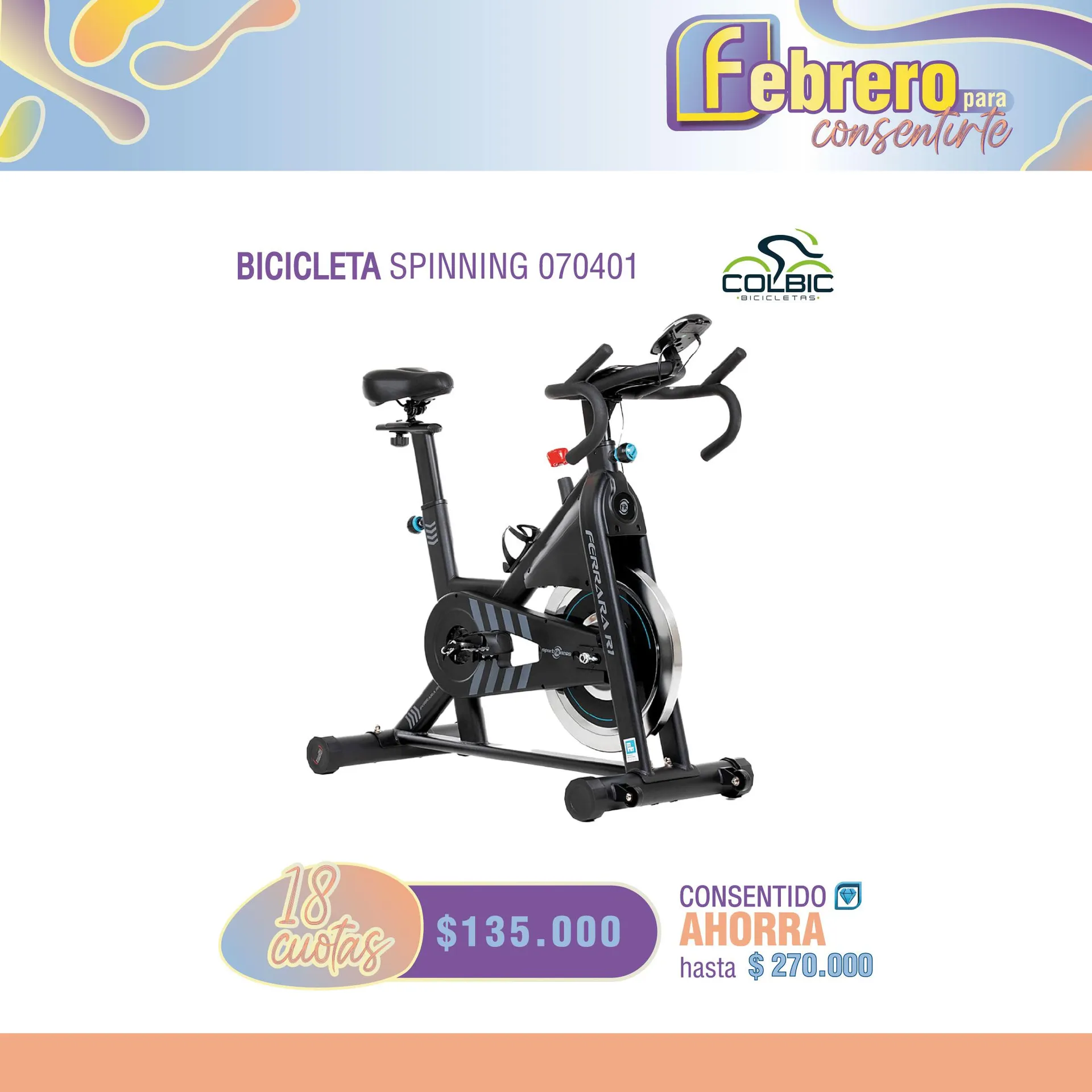 BICICLETA SPINNNG 070401 SPORT FITNESS