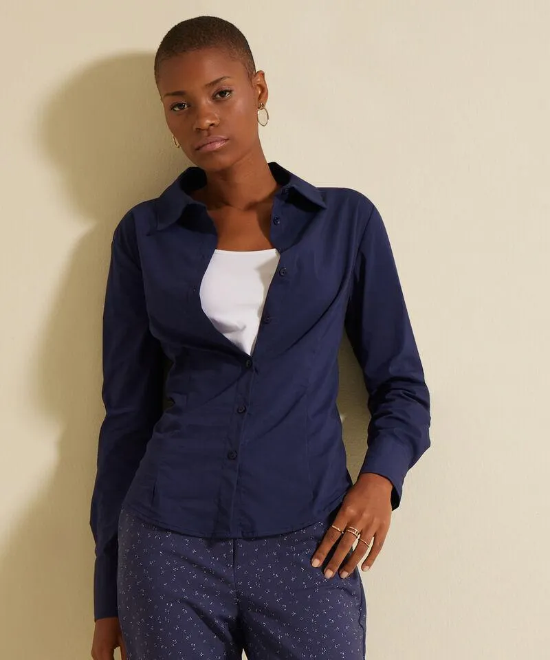 Camisa Manga Larga Unicolor