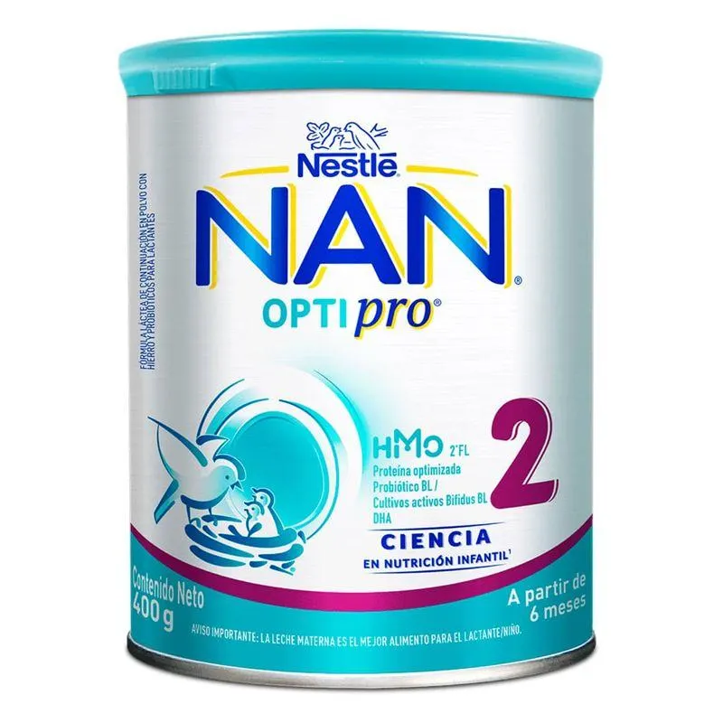 Formula Infantil Nan 2 Lata X 400 Gr