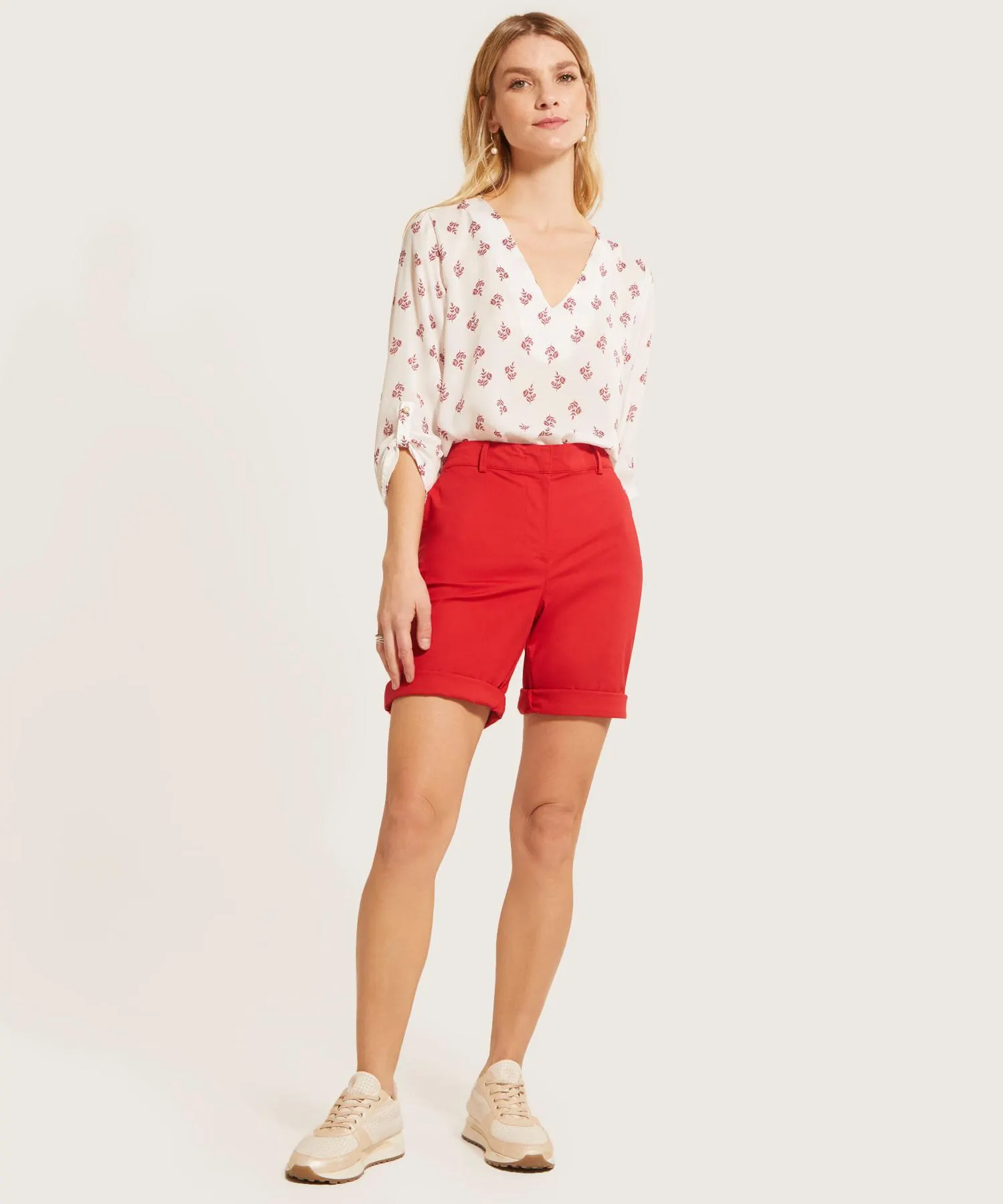 Bermuda Larga Bolsillos Diagonales