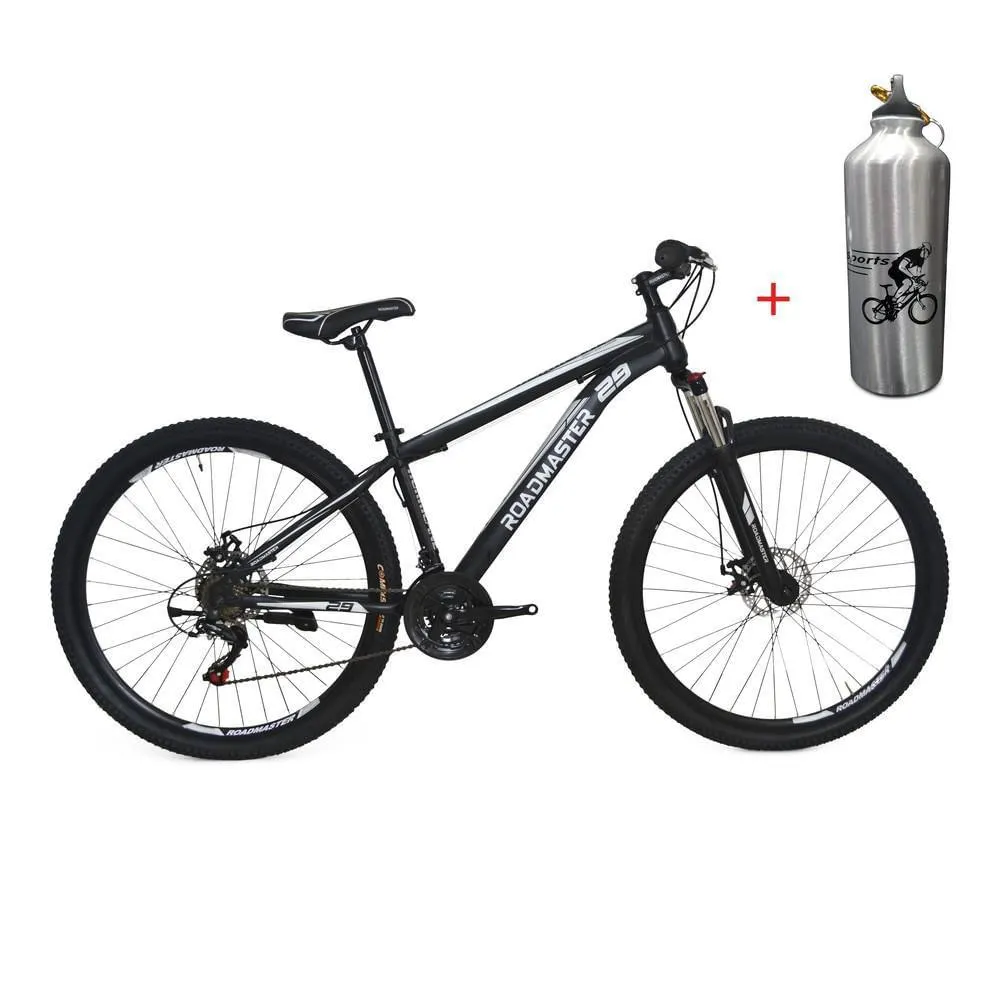 Bicicleta Roadmaster Cuadro Hurricane S Freno Mecanico Rin 29 21Vel Negro Gris