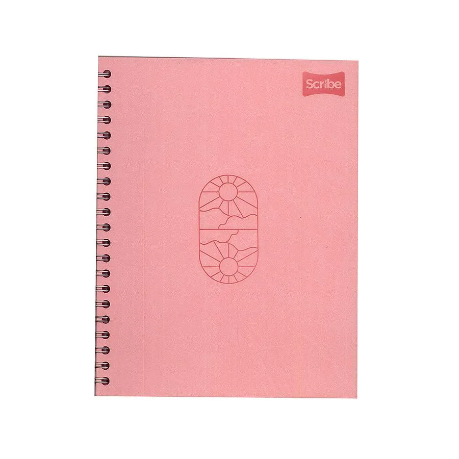 Cuaderno Catedrático Pasta Dura Cuero Femenino Scribe 80 Hojas
