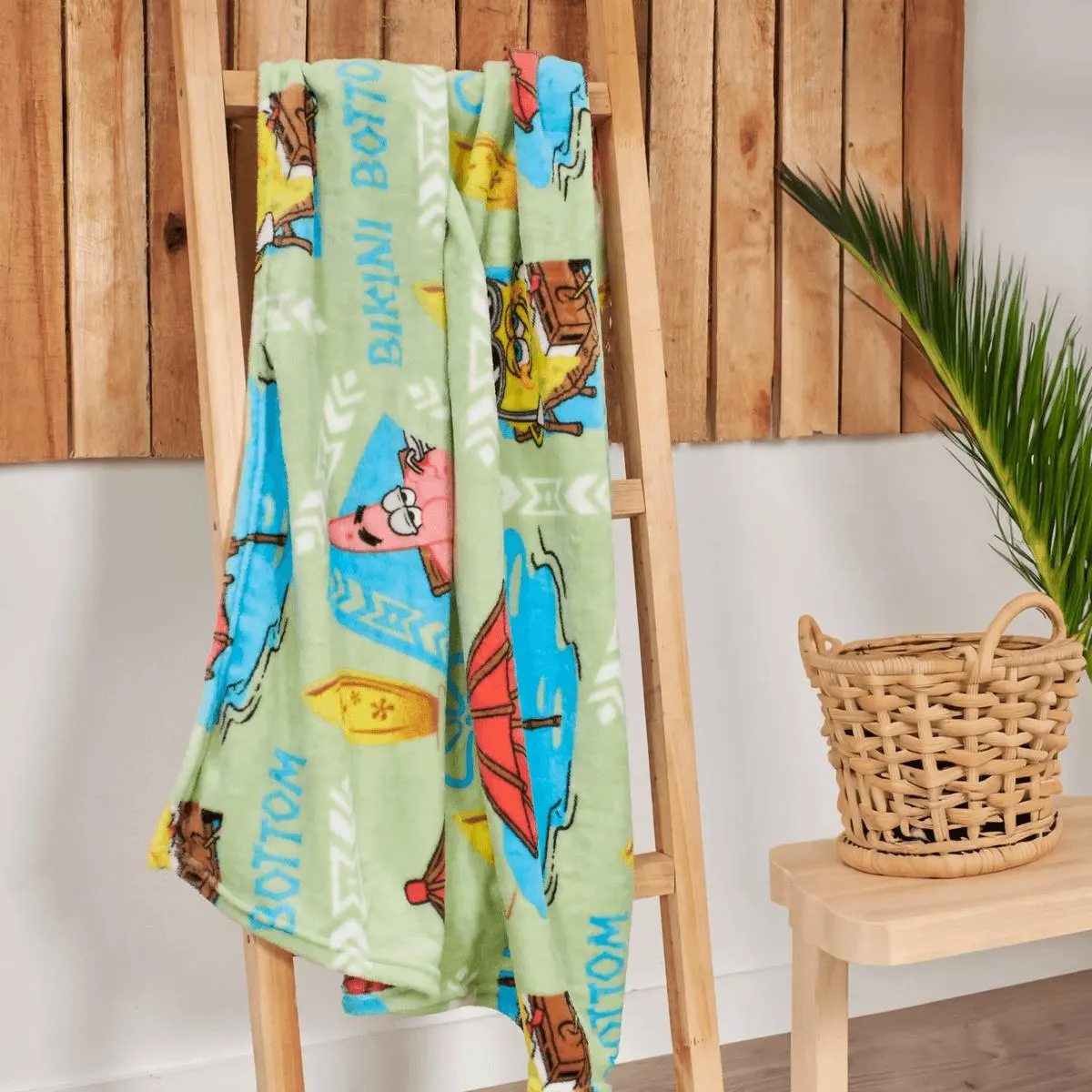 Manta Flannel estampación rotativa Bob tiki 95 x 115 cm