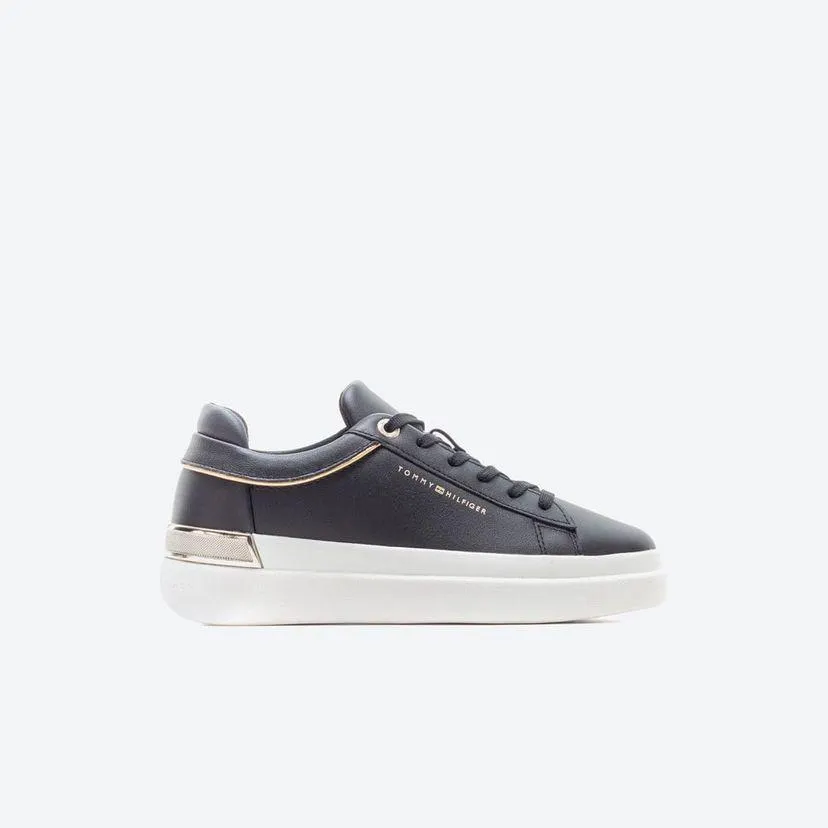 Tenis Casuales Mujer Tommy Shoes Td4g Negro