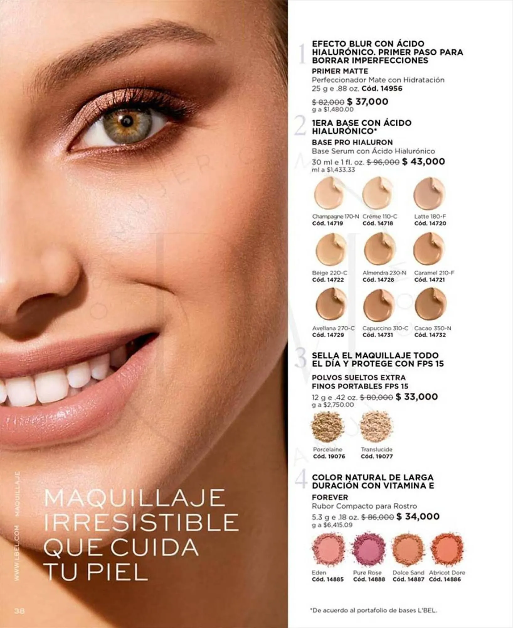 Catalogo de Catálogo L'bel 9 de octubre al 31 de octubre 2023 - Pag 38