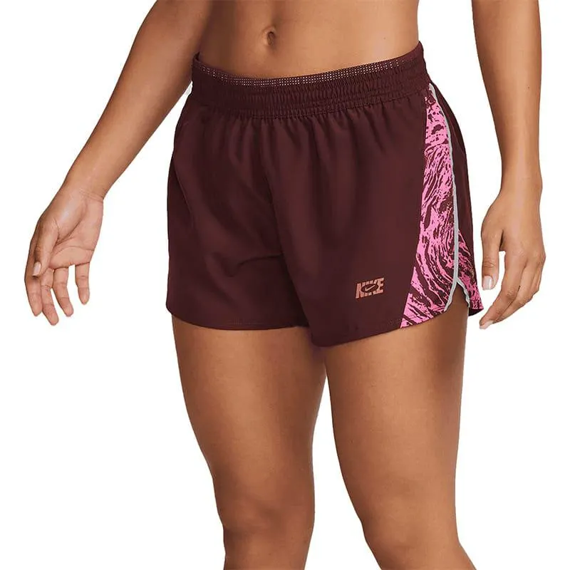 Short Nike Running Dama Dri-Fit Run Vinotinto