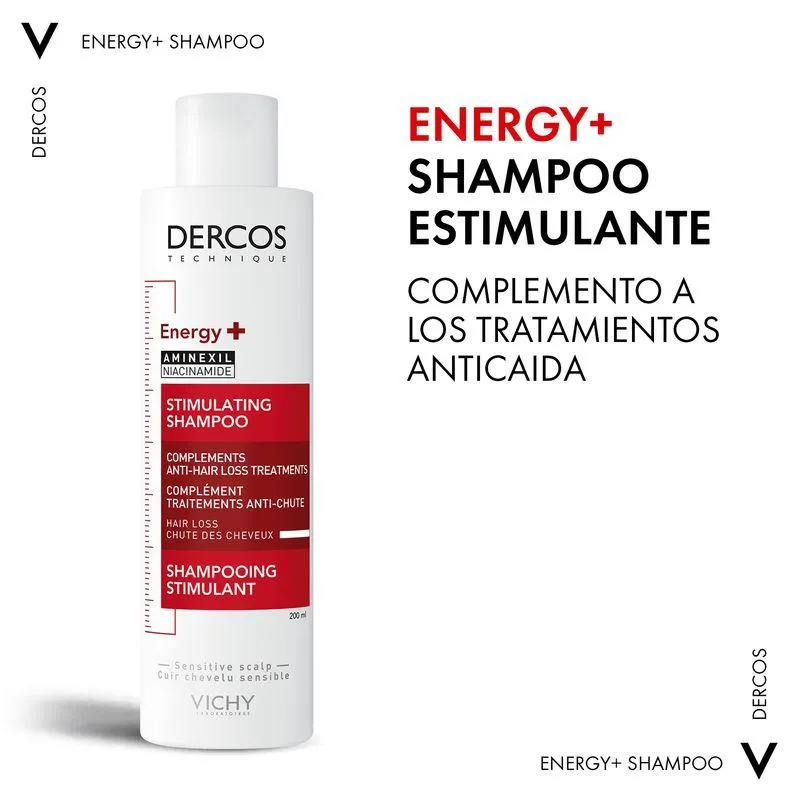 Vichy Dercos Technique Shampoo Estimulante Complemento Anticaida 200 Ml