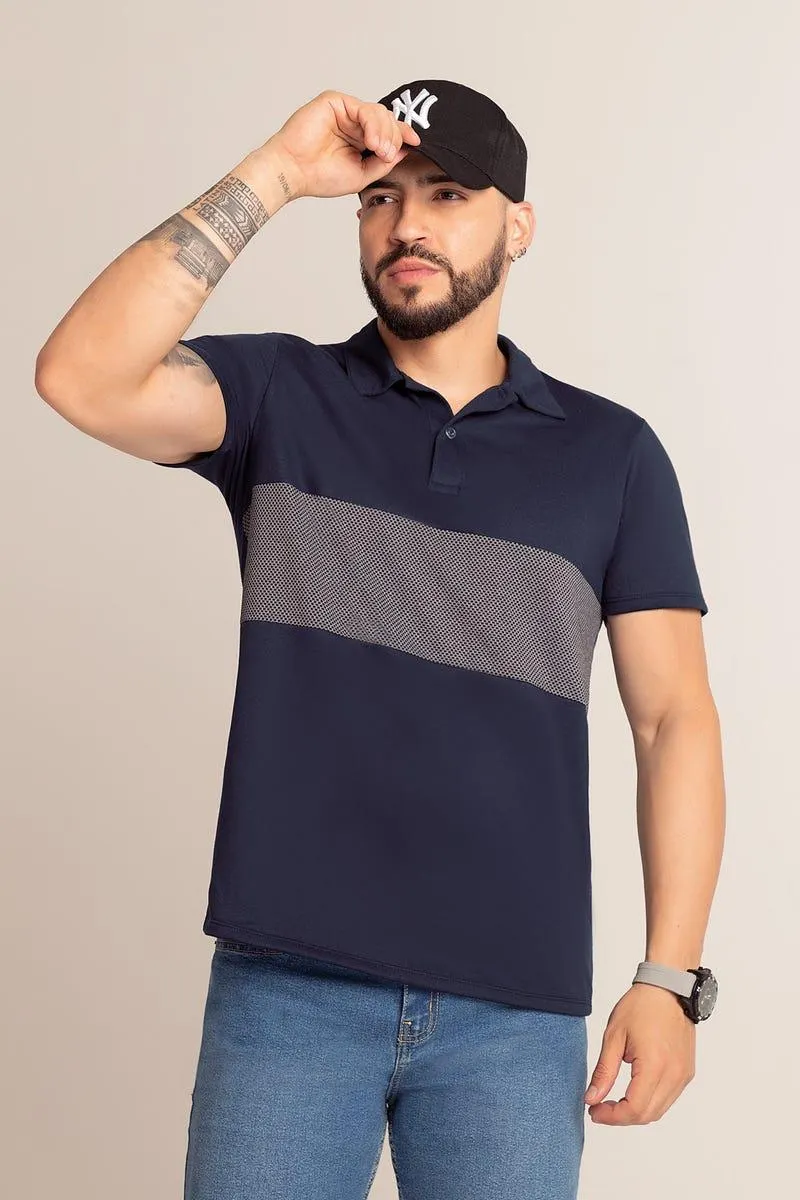 POLO MANGA CORTA Azul