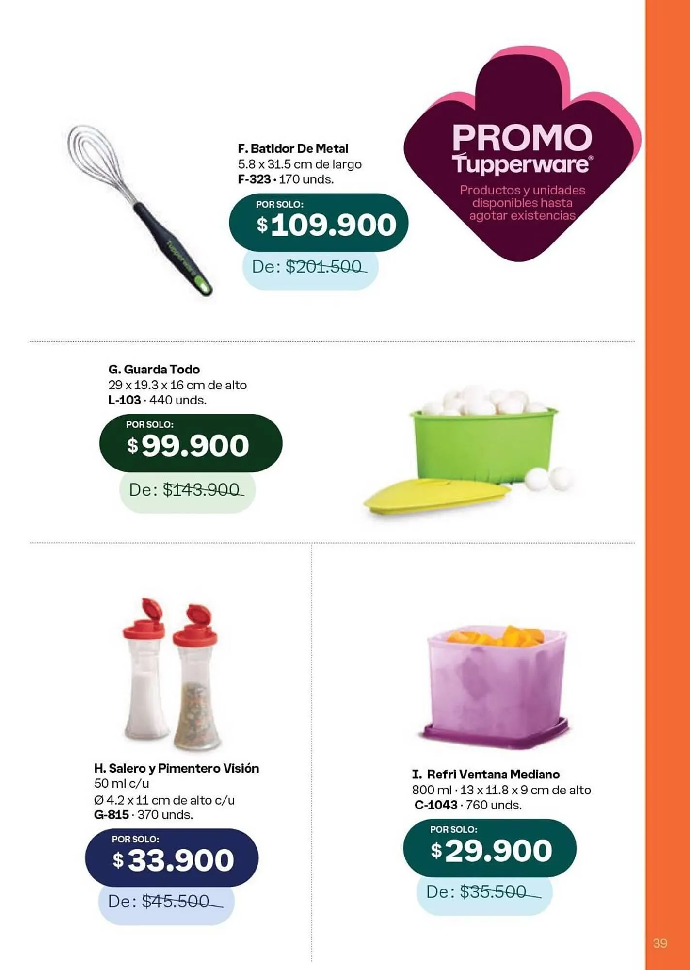 Catalogo de Catálogo Tupperware 19 de noviembre al 31 de diciembre 2024 - Pag 39